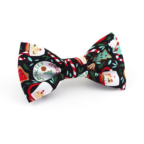 Christmas Dog Bow Tie front view