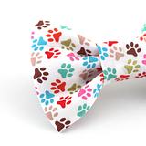 Pawsome Bow Tie featuring paw prints