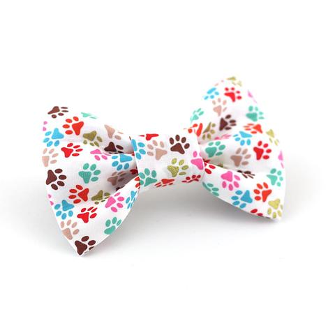 Pawsome Bow Tie for Dogs with paw prints