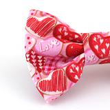 Fabric Heart Bow Tie for dogs