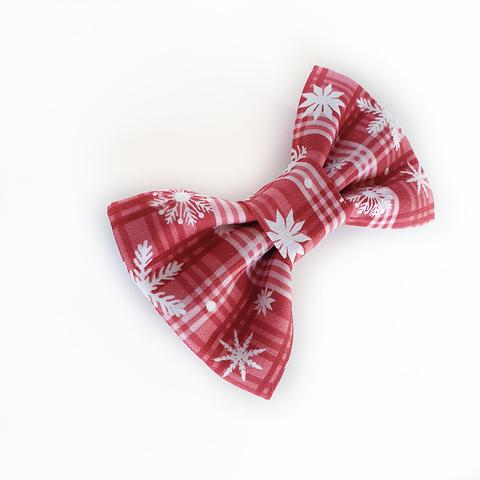 Red Christmas dog bow tie