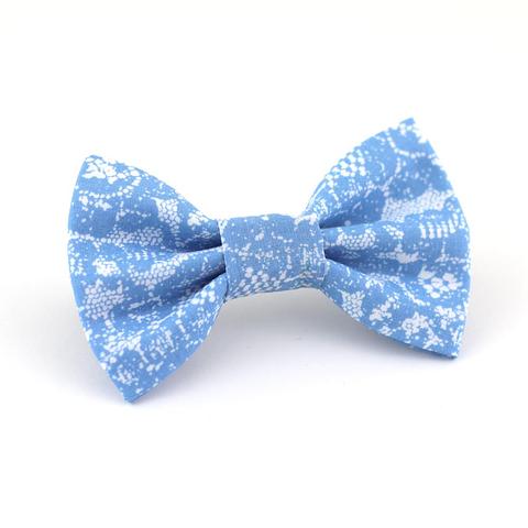 Blue Lace Bow Tie for Dog