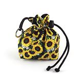 sunflower dog treat pouch closed