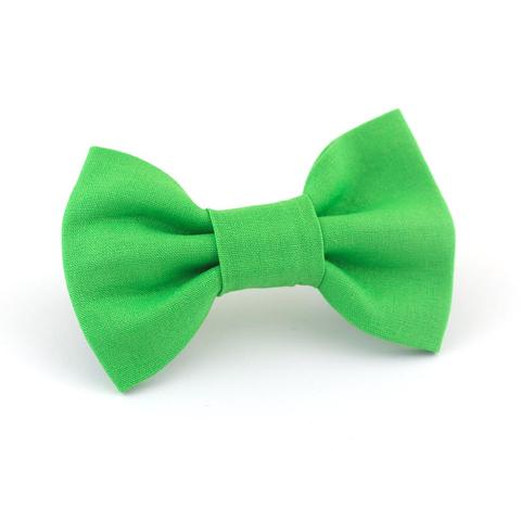 Dog Bow Tie Lime Green front